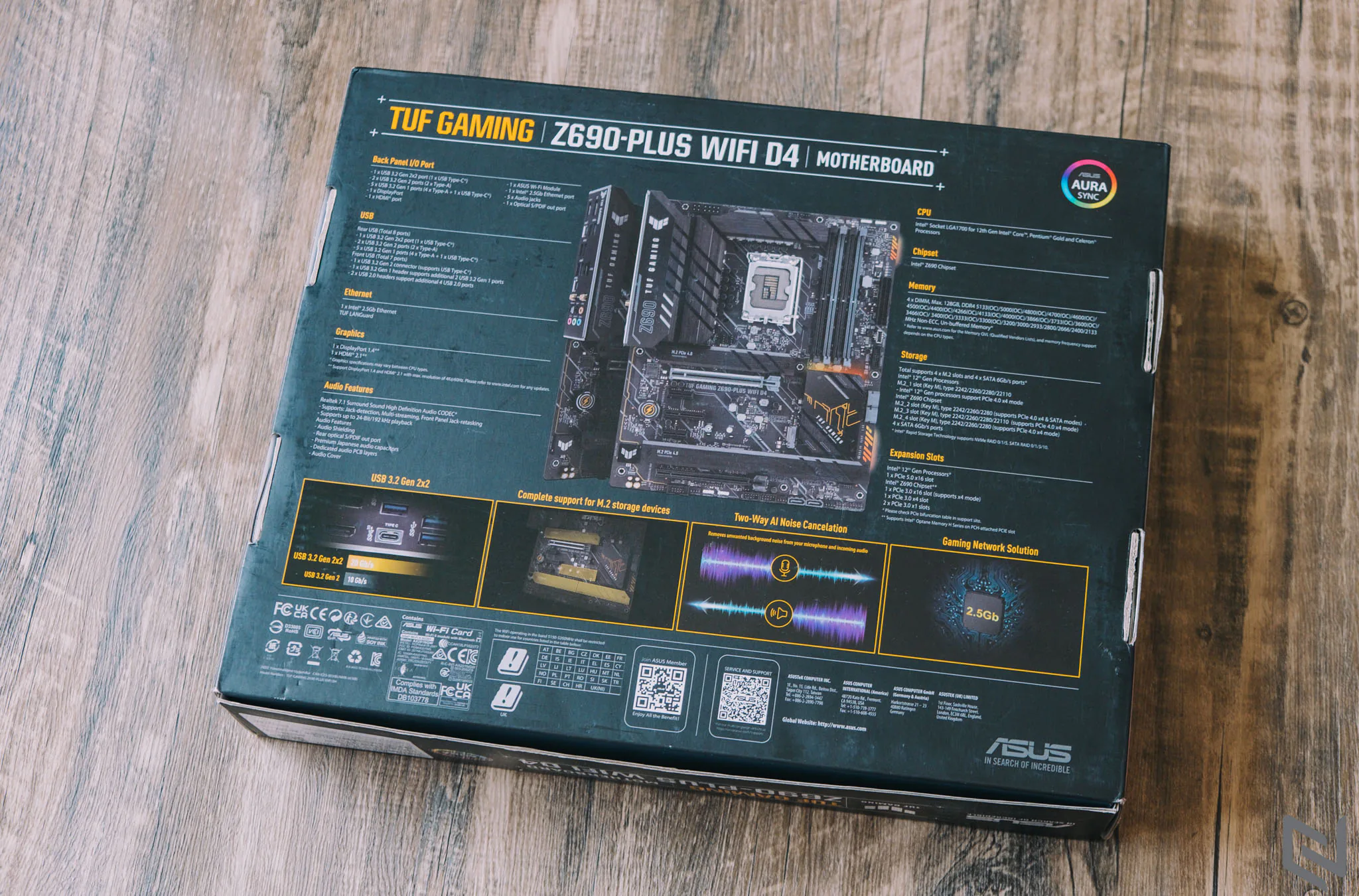 Trên tay bo mạch chủ ASUS TUF Gaming Z690-Plus WiFi D4: Hiệu năng ổn định với hỗ trợ Intel Core 12th