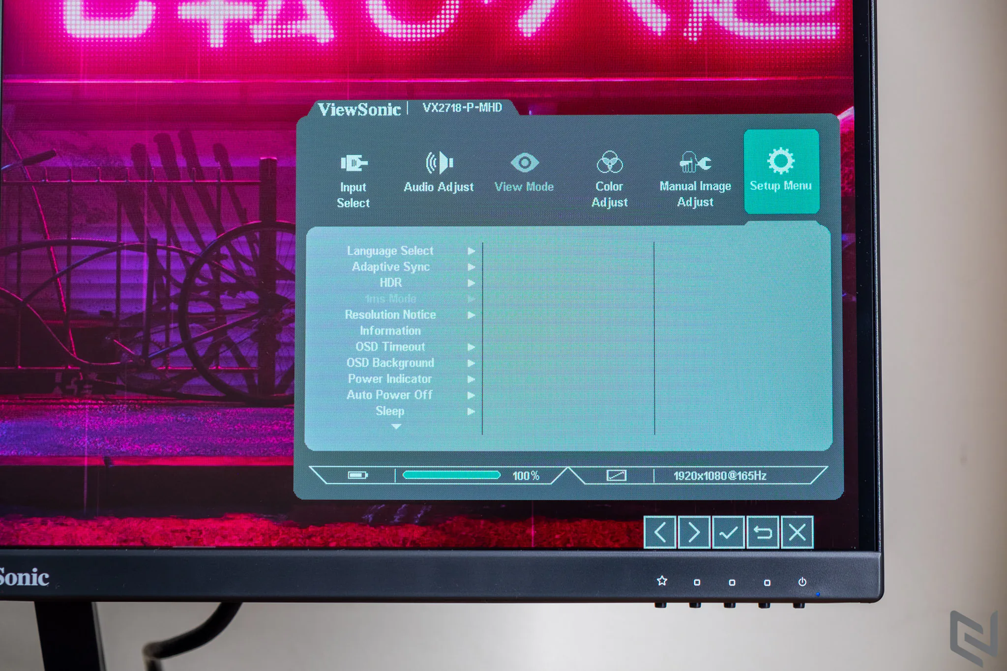Đánh giá màn hình chơi game ViewSonic VX2718-P-MHD: Tần số 165Hz, tốc độ phản hồi 1ms, giá vừa túi tiền