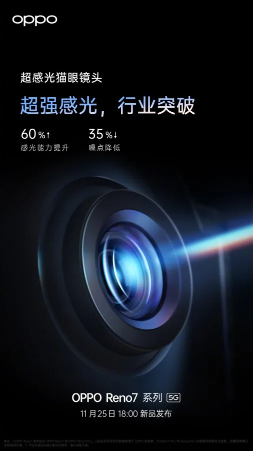 Oppo Reno7 series được xác nhận sẽ trang bị cảm biến Sony IMX709