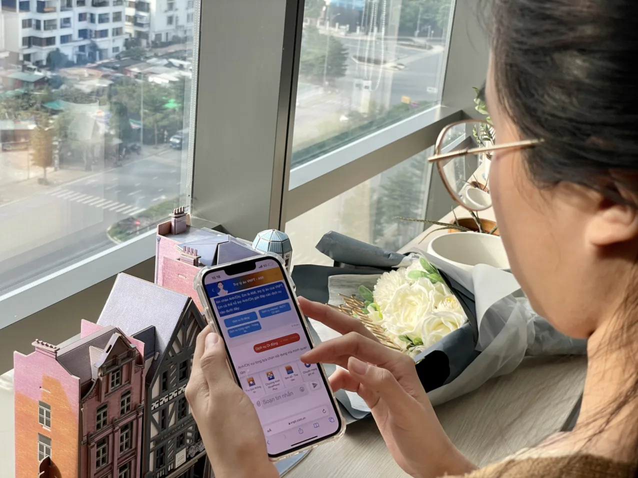 VNPT hỗ trợ giải đáp khách hàng 24/7 thông qua trợ lý ảo AMI trên website và ứng dụng My VNPT