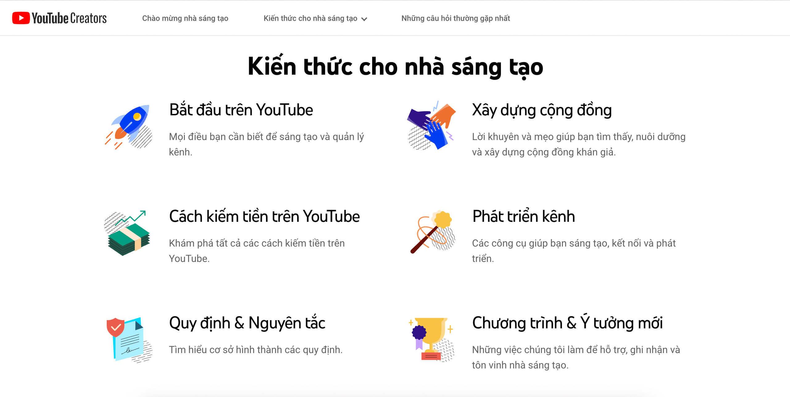 YouTube ra mắt trang web thông tin tiếng Việt hỗ trợ nhà sáng tạo nội dung