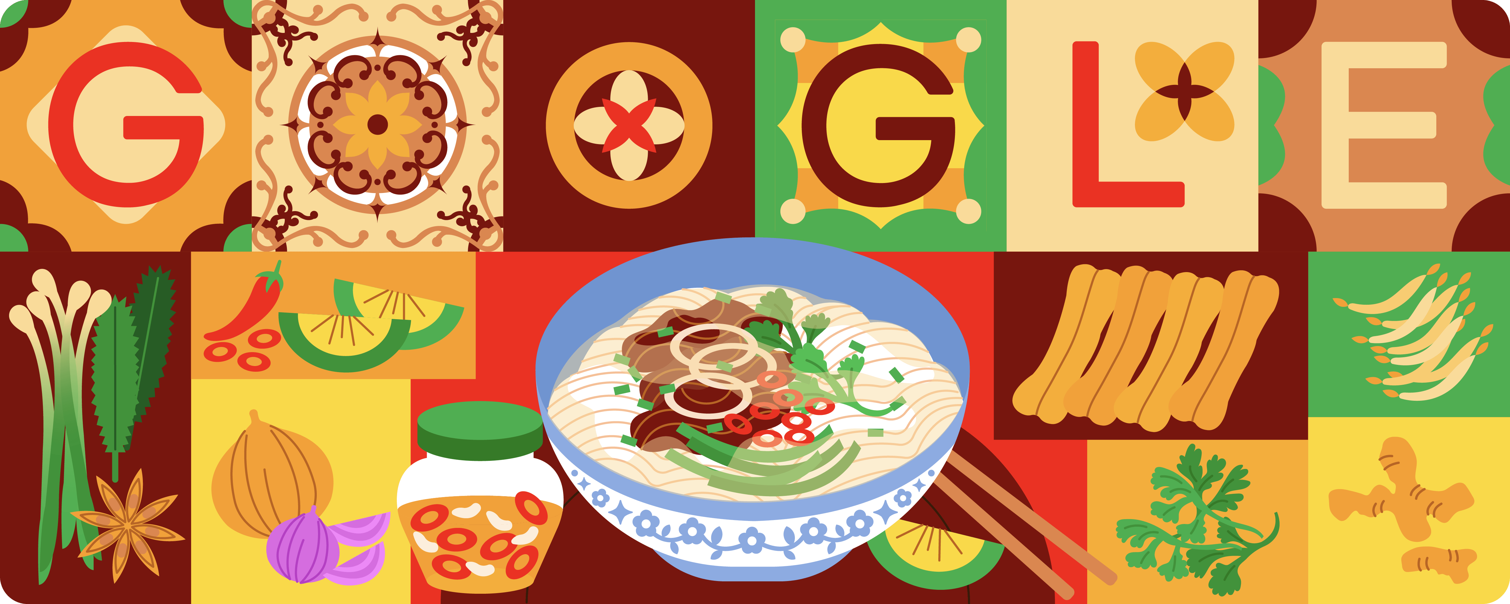 Google Doodle Phở tôn vinh văn hóa ẩm thực Việt Nam trên Google Tìm kiếm của 20 quốc gia