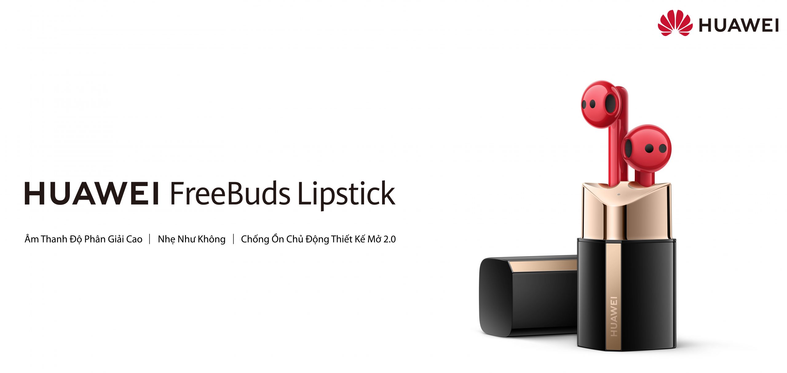 HUAWEI giới thiệu tai nghe FreeBuds Lipstick phiên bản giới hạn: thiết kế cao cấp hình thỏi son, công nghệ dẫn đầu