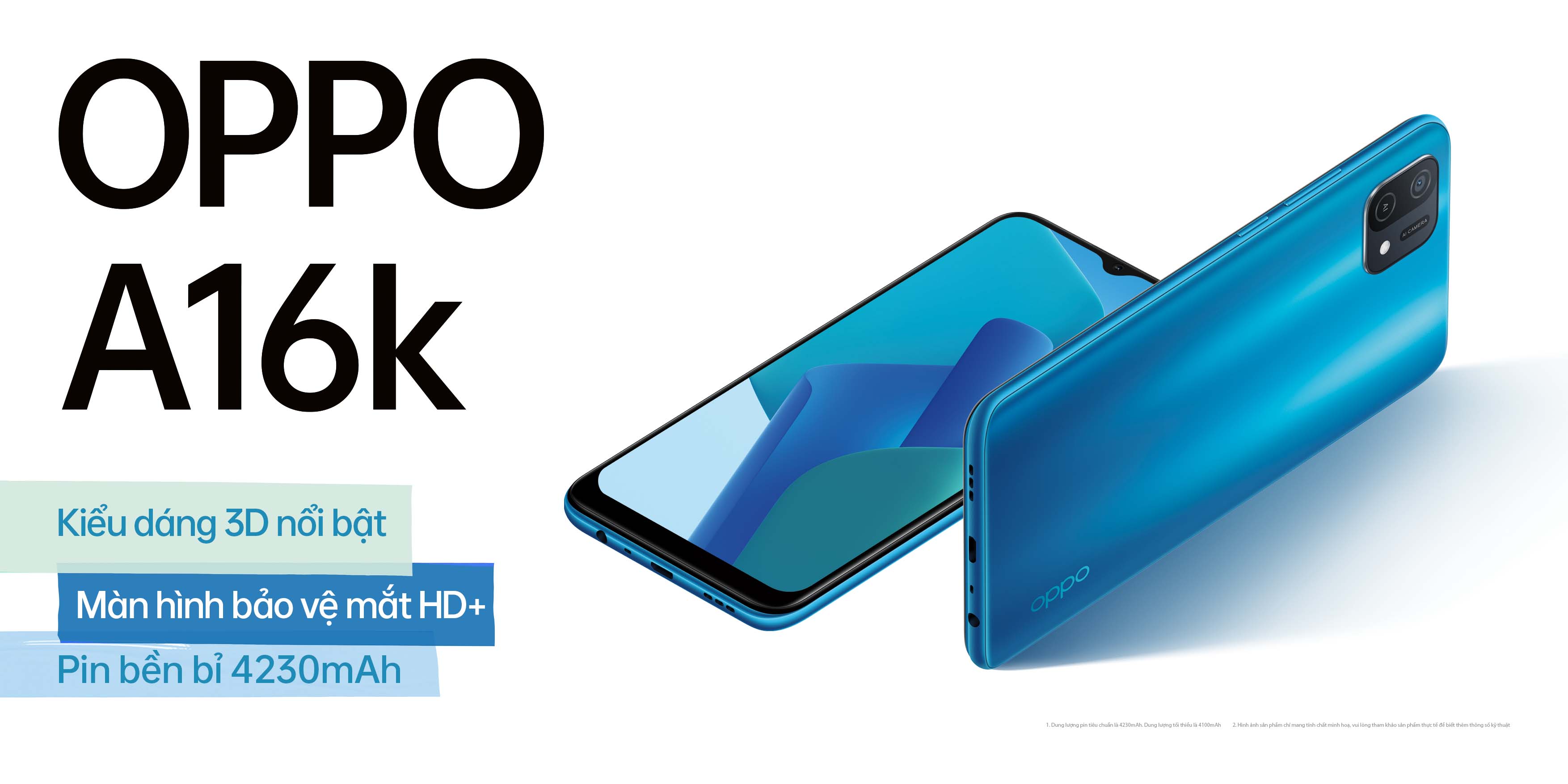 OPPO A16k chính thức lên kệ tại Việt Nam – Thiết kế đẹp, viên pin lớn cùng mức giá dễ tiếp cận