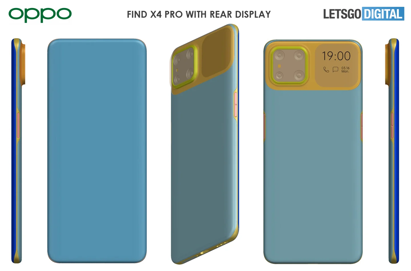 Lộ diện tin đồn về thiết kế mới của OPPO Find X4 Pro với màn hình phía sau mặt lưng