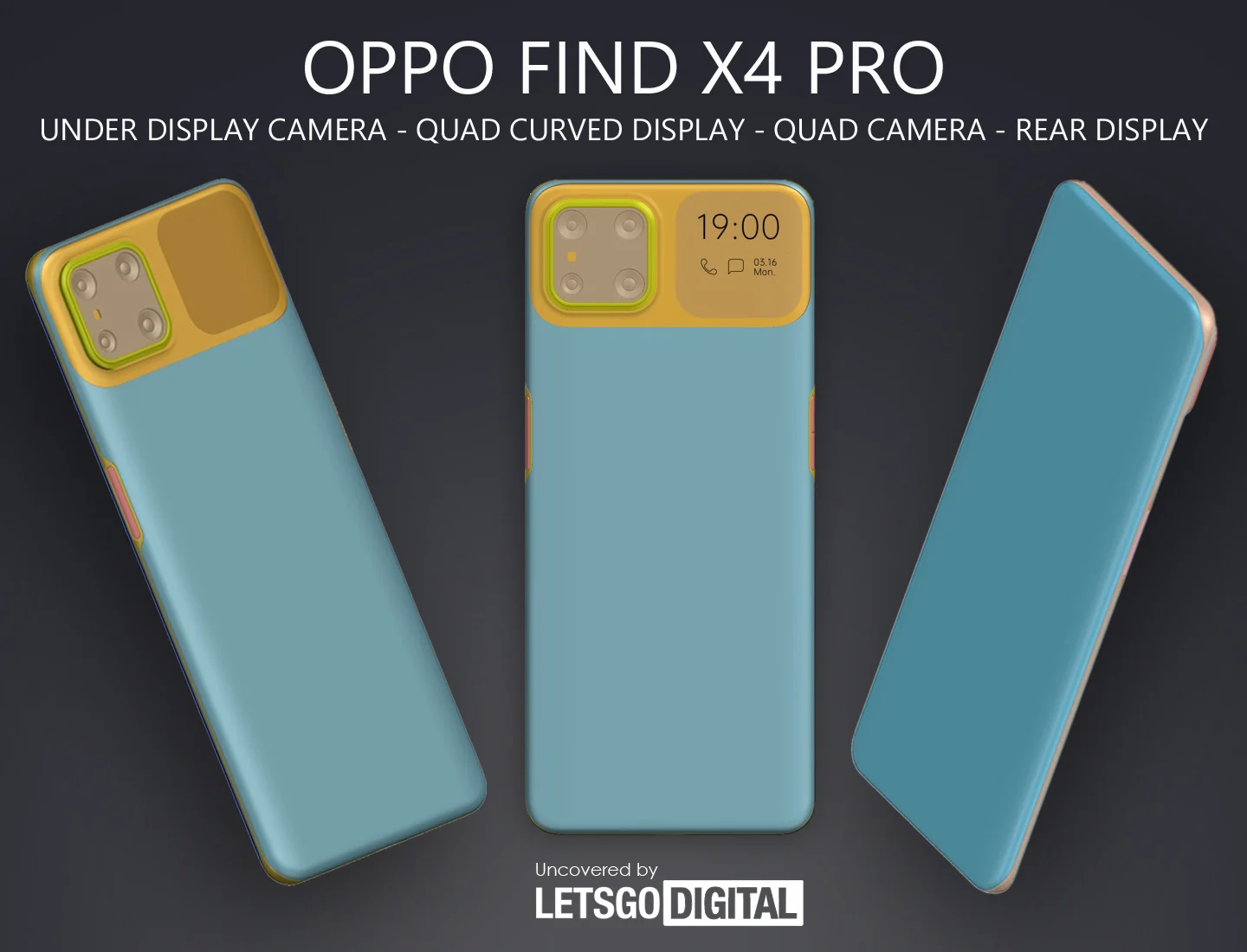 Lộ diện tin đồn về thiết kế mới của OPPO Find X4 Pro với màn hình phía sau mặt lưng