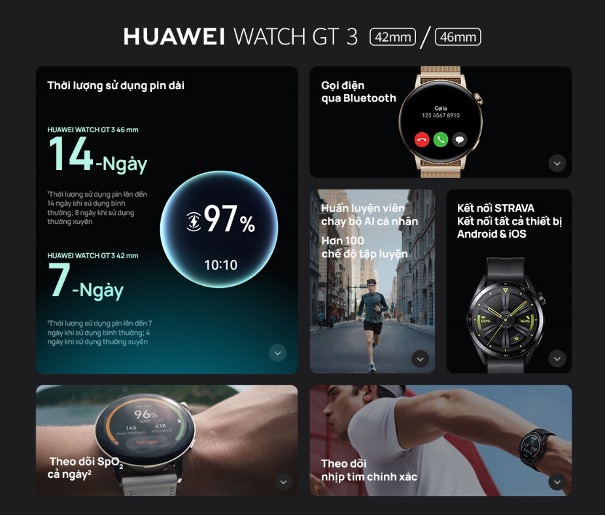 Huawei chính thức công bố giá bán Huawei Watch GT 3 và GT Runner tại Việt Nam, cùng chương trình đặt hàng ưu đãi lên đến 2tr39