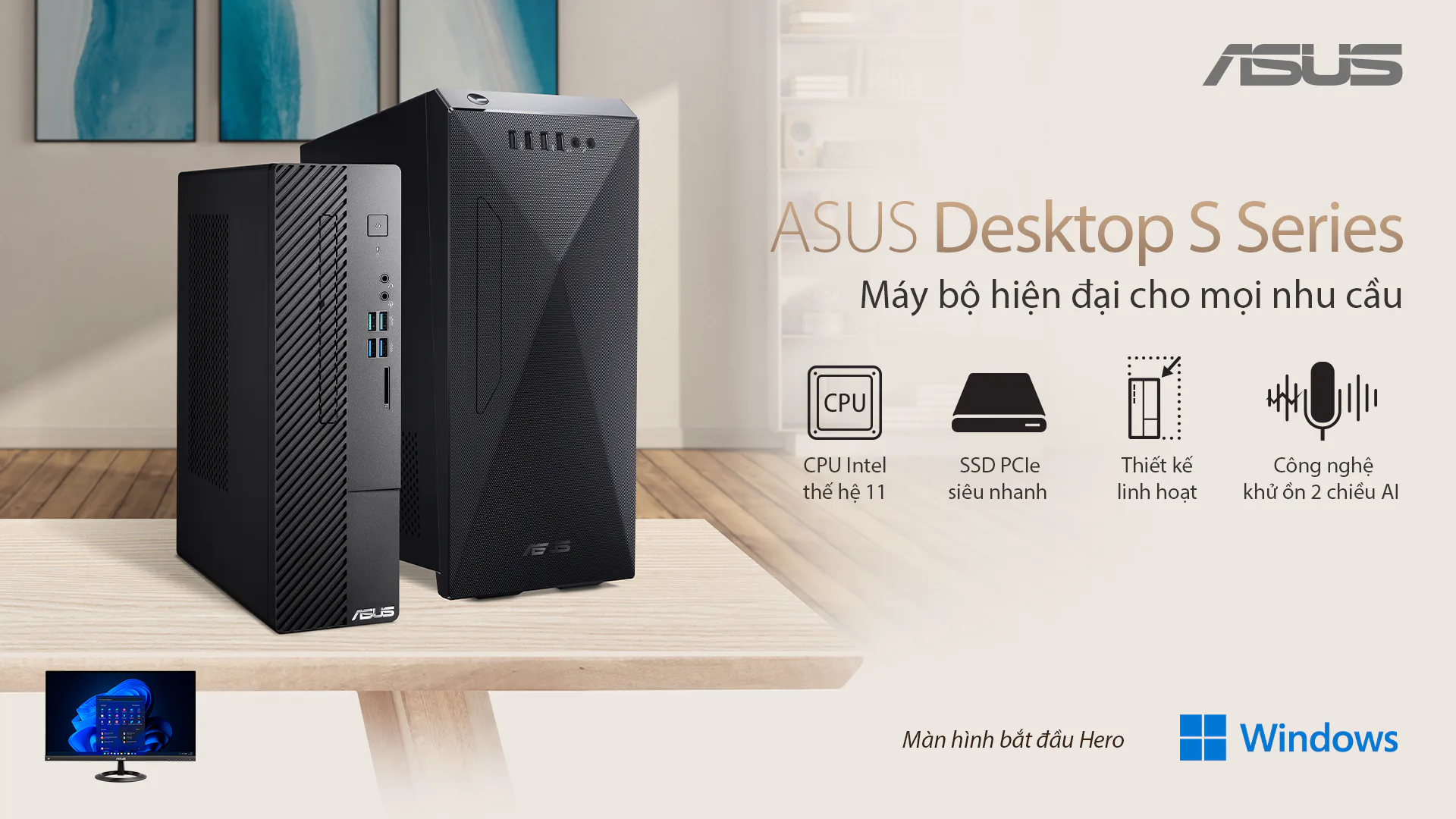 ASUS giới thiệu ASUS Desktop S Series & ASUS ExpertCenter Series: Dải máy bộ thế hệ mới cho người dùng cá nhân & doanh nghiệp
