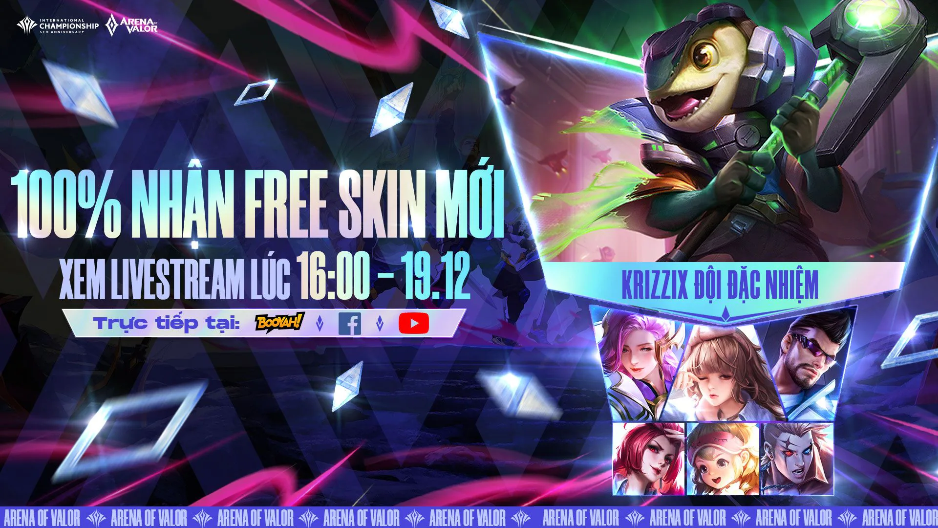 Chung kết giải đấu Liên Quân quốc tế Arena of Valor International Championship (AIC) 2021 khởi tranh ngày 19/12