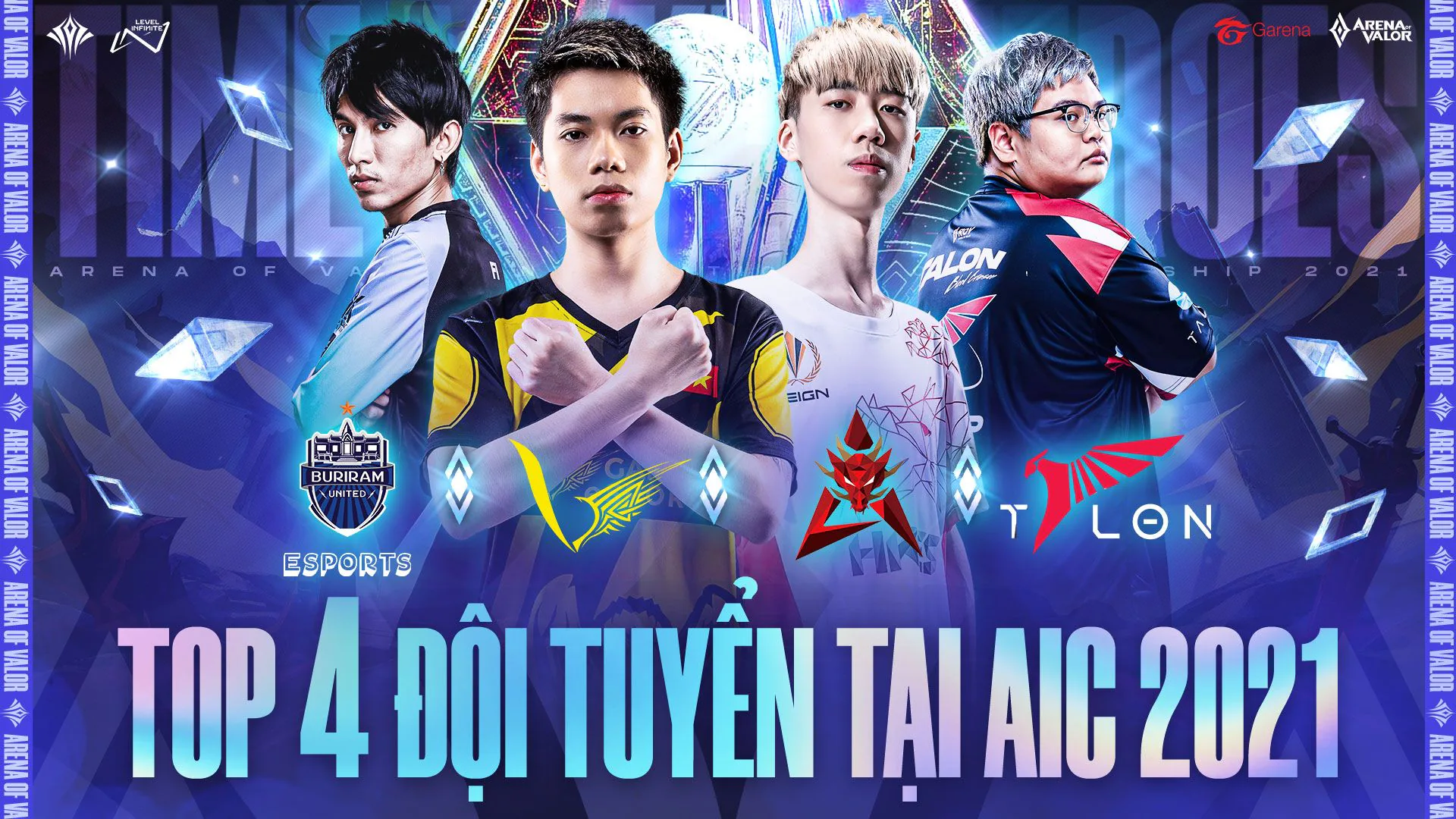 Chung kết giải đấu Liên Quân quốc tế Arena of Valor International Championship (AIC) 2021 khởi tranh ngày 19/12