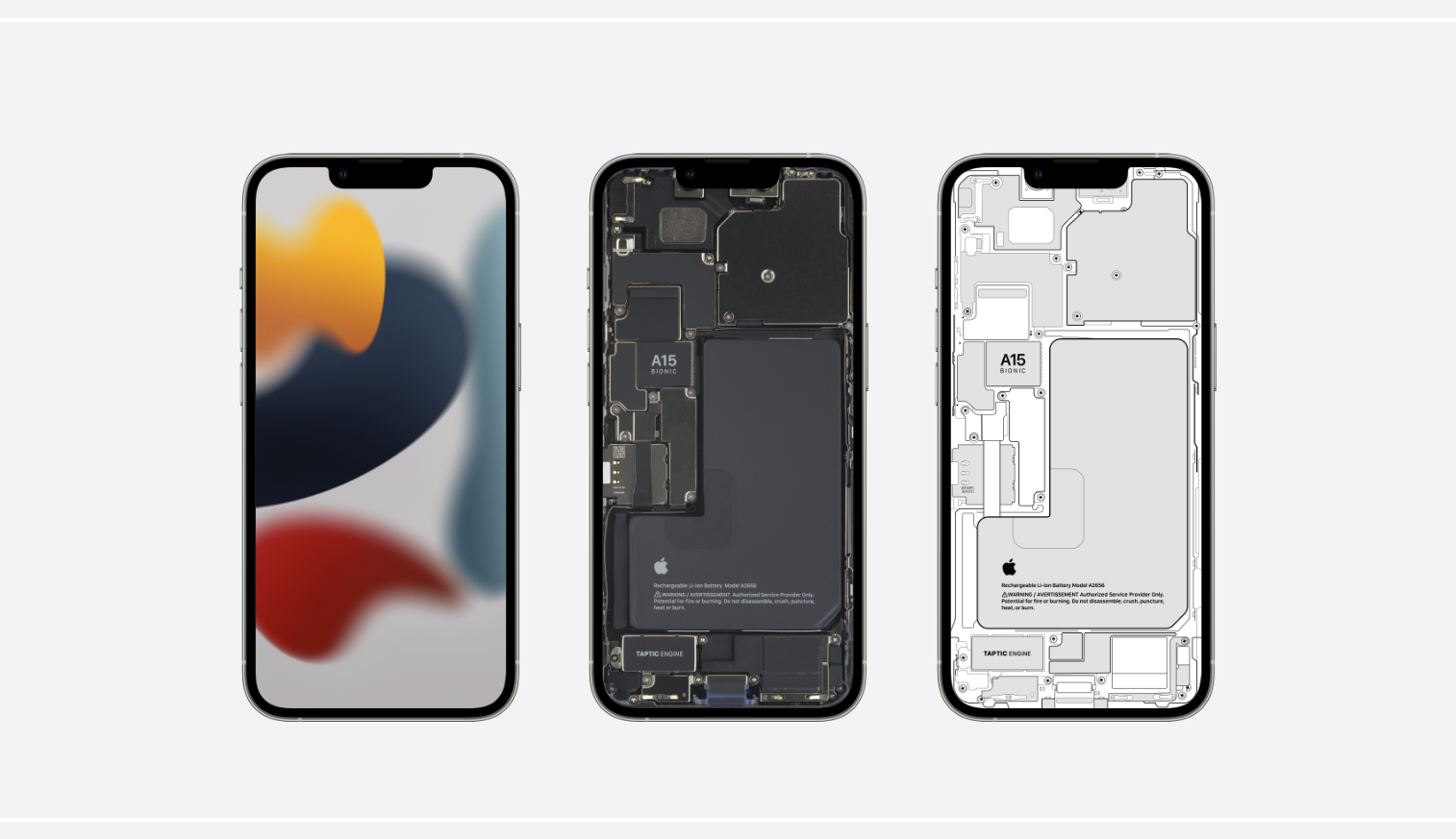 Tải hình nền iPhone Xs Max xuyên thấu linh kiện