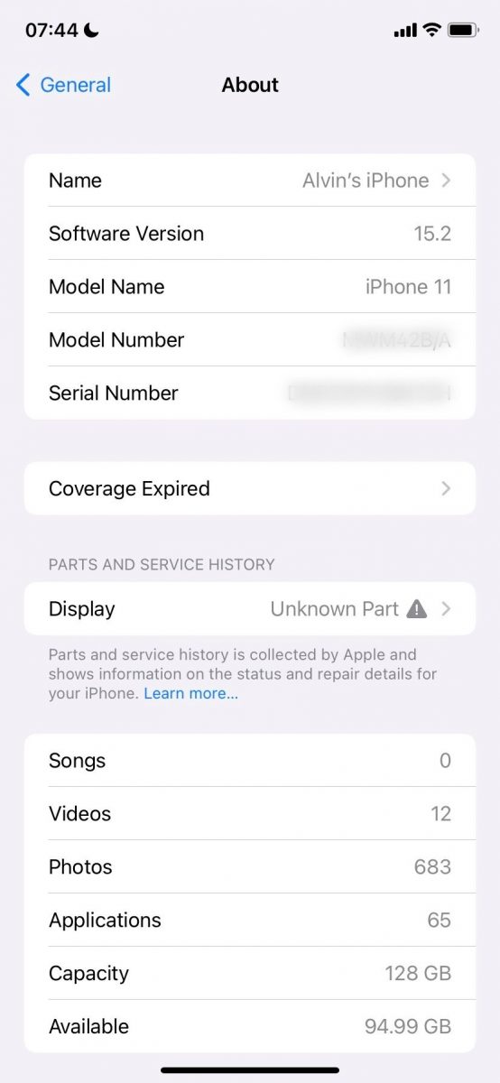 Hướng dẫn cách xem lịch sử dịch vụ của các thành phần trên iPhone với iOS 15 mới