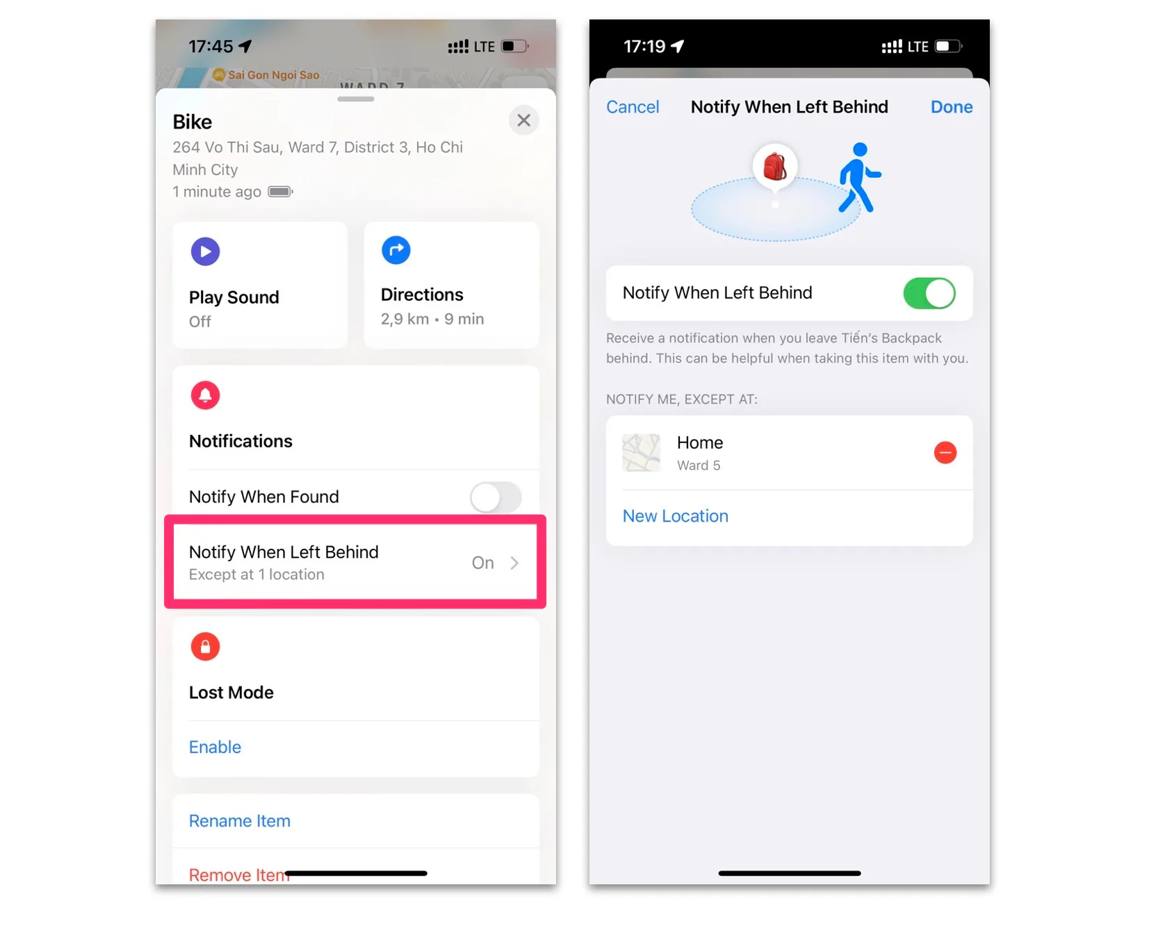 iOS 15: Hướng dẫn cách để iPhone và Apple Watch gửi thông báo khi chúng ta bỏ quên đồ cá nhân