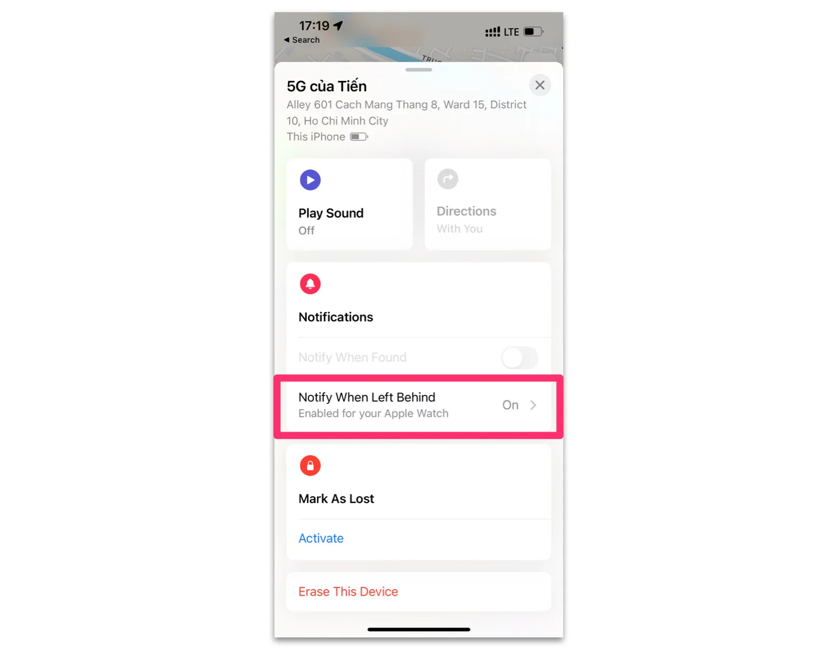 iOS 15: Hướng dẫn cách để iPhone và Apple Watch gửi thông báo khi chúng ta bỏ quên đồ cá nhân