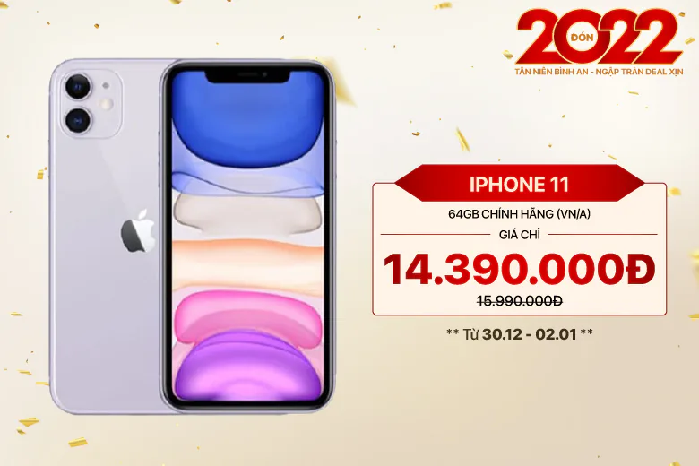 Nhiều điện thoại, phụ kiện công nghệ giảm tới 50% đón Tết Dương lịch 2022