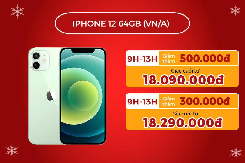 Smartphone, laptop, phụ kiện giảm đến 64% , kích cầu thị trường cuối năm bằng khung giờ giá sốc giảm thêm