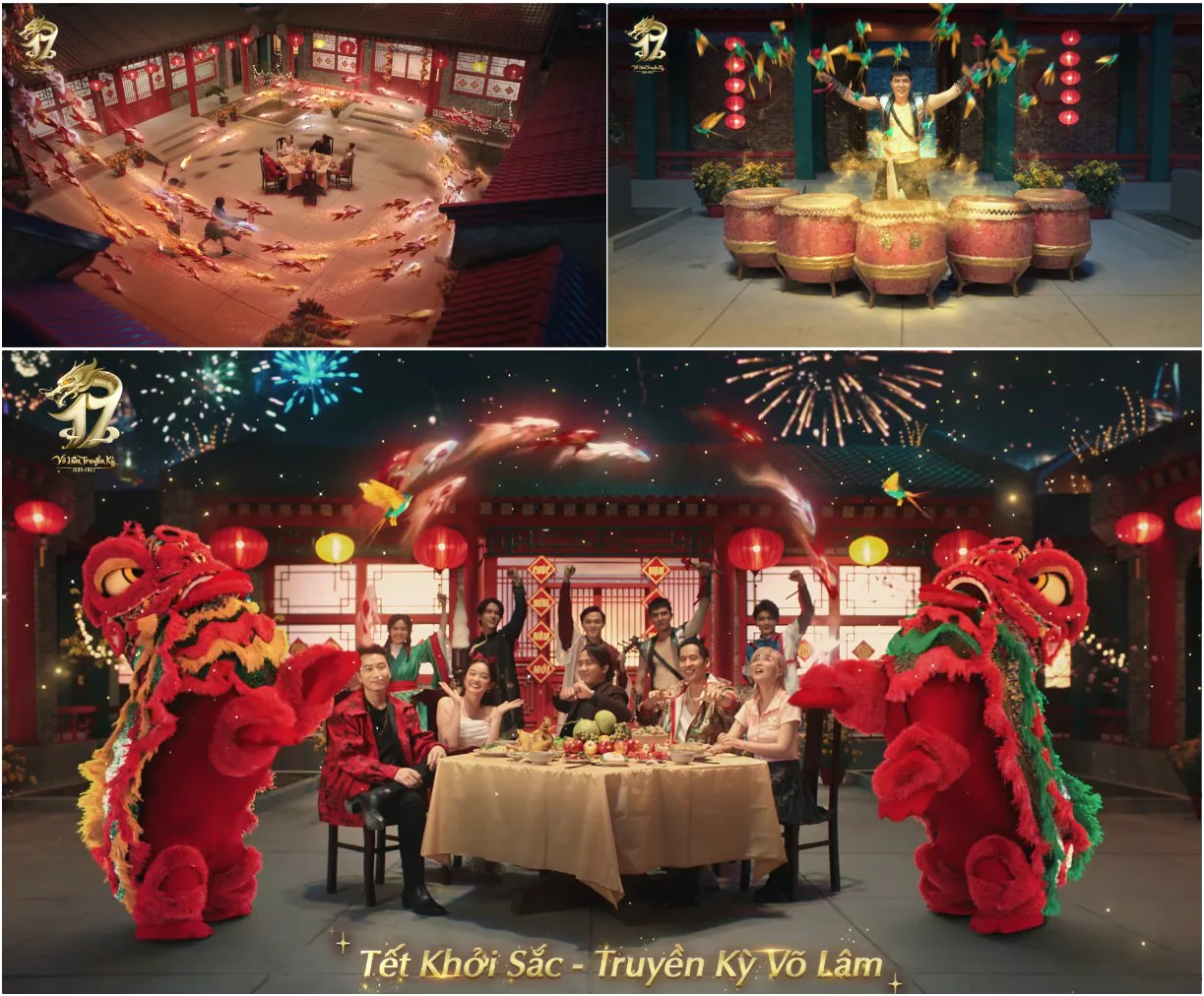 Dàn sao Việt đổ bộ TVC Tết 2022 của Võ Lâm Truyền Kỳ