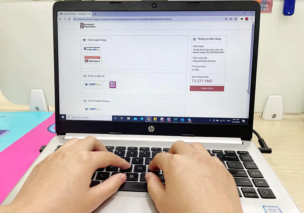 VNPT là đơn vị đầu tiên tích hợp thanh toán bằng Mobile Money trên Cổng Dịch vụ công Quốc gia
