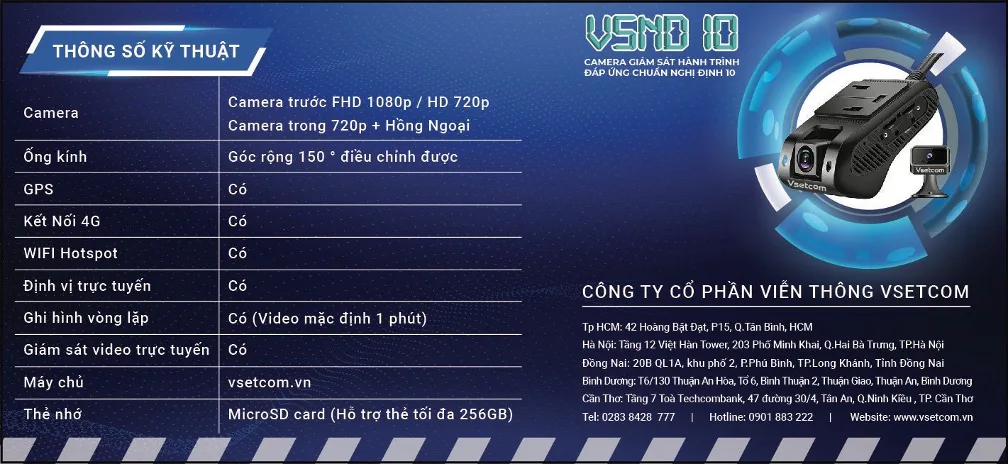 Vsetcom tự hào là đơn vị cung cấp camera giám sát đáp ứng nghị định 10