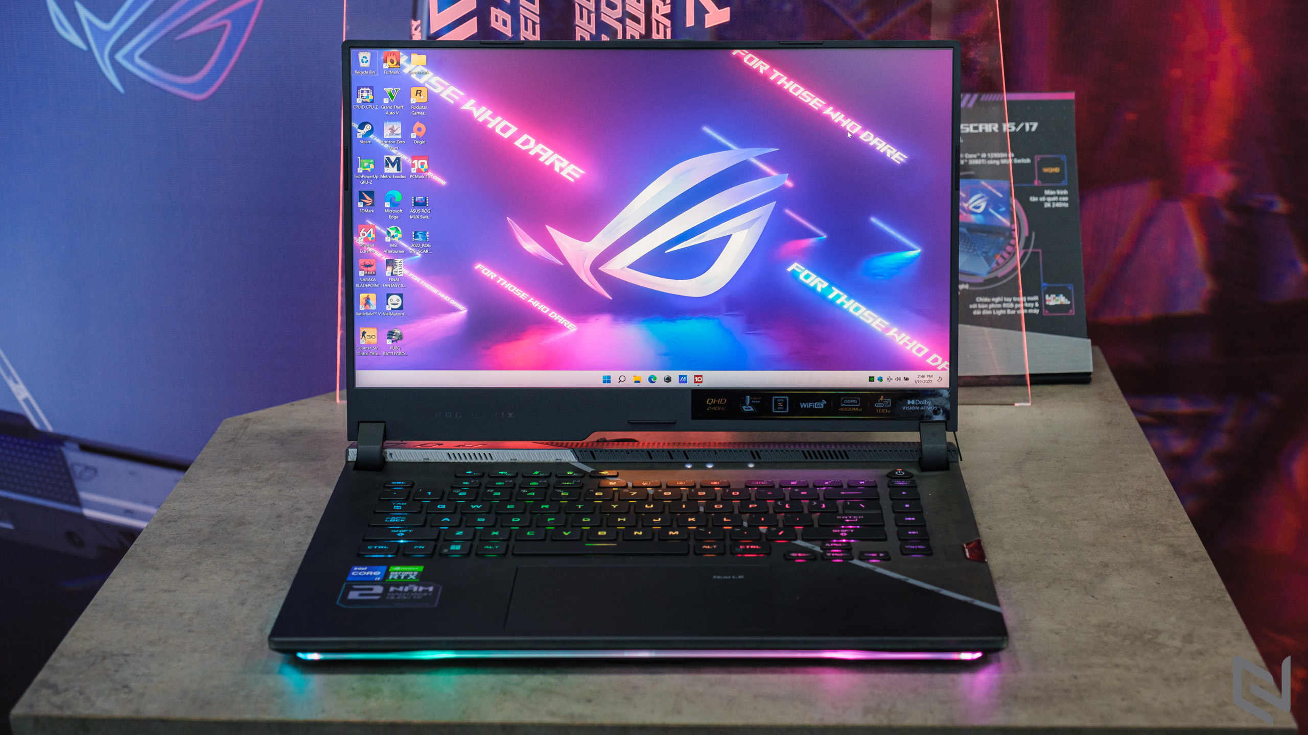 Trên tay laptop gaming ROG Strix Scar 15 2022 mới, Intel Core Gen 12 đầu tiên tại Việt Nam mạnh mẽ và ấn tượng