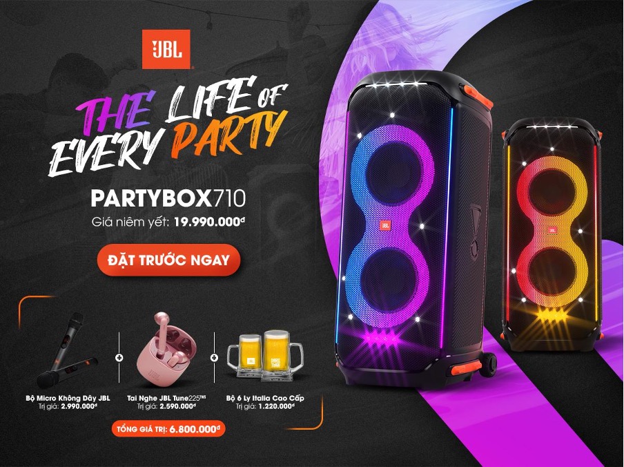 Thắp sáng sự kiện cuối năm với “ông trùm tiệc tùng” JBL® PartyBox 710