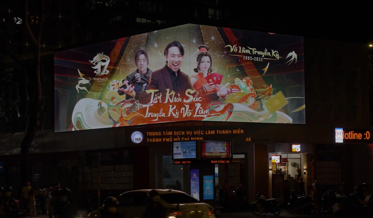 Võ Lâm Truyền Kỳ “chơi lớn” với biển quảng cáo 3D giữa trung tâm Sài Gòn