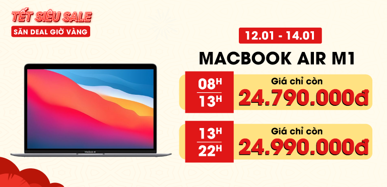 Điện thoại, MacBook giảm tiền triệu, phụ kiện giảm nửa giá dịp cận Tết