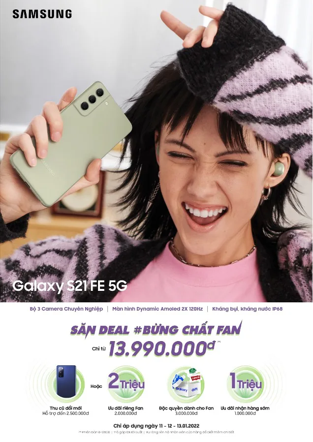 Galaxy S21 FE 5G chính thức lên kệ: Giới trẻ háo hức đến trải nghiệm và nhận sản phẩm
