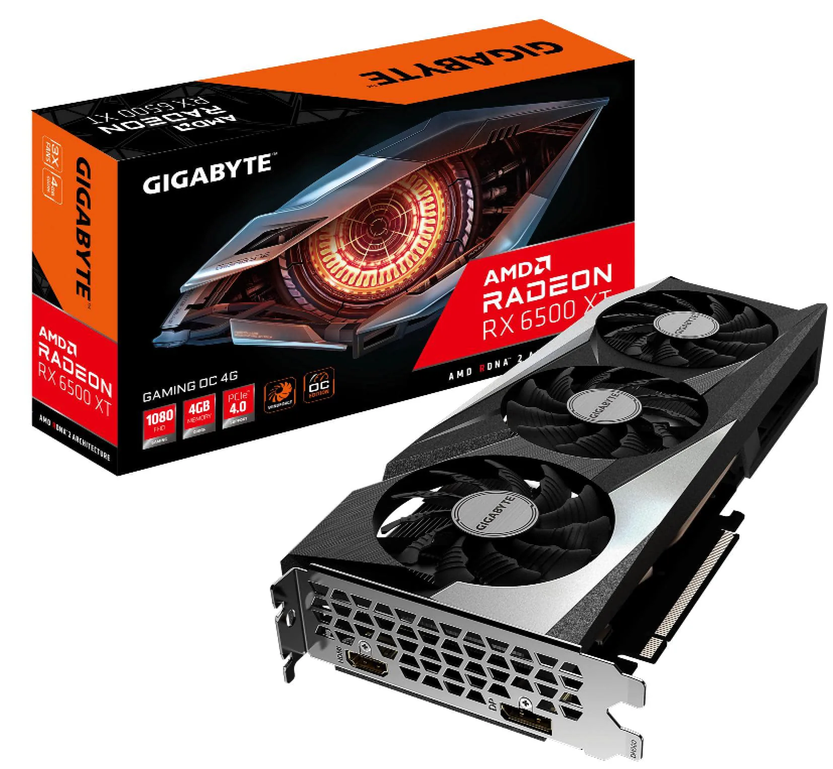 GIGABYTE ra mắt card đồ hoạ RADEON RX 6500 XT mới mạnh mẽ