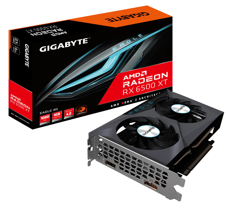 GIGABYTE ra mắt card đồ hoạ RADEON RX 6500 XT mới mạnh mẽ