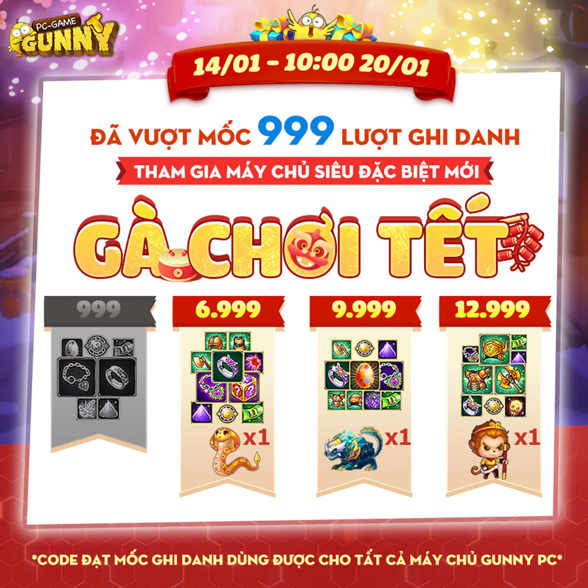 Gunny huyền thoại tưng bừng chuỗi sự kiện vào những ngày giáp Tết