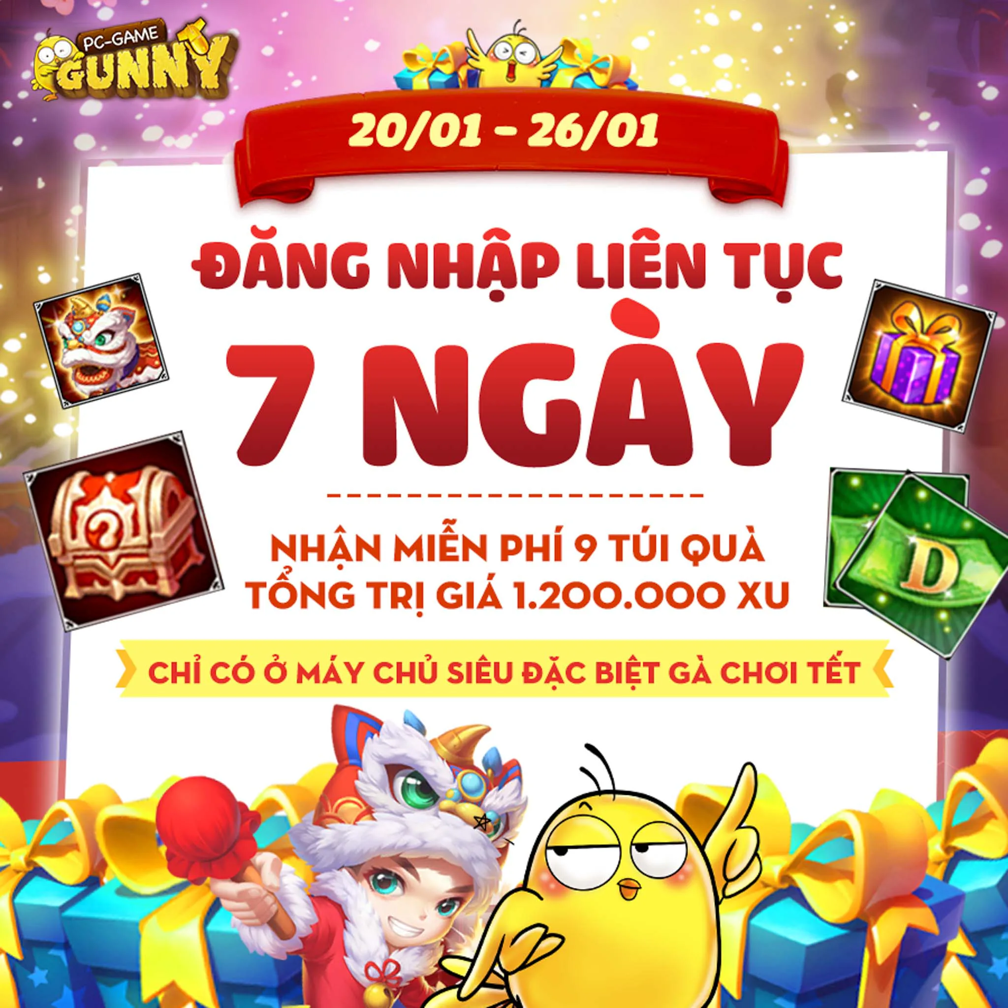 Gunny huyền thoại tưng bừng chuỗi sự kiện vào những ngày giáp Tết