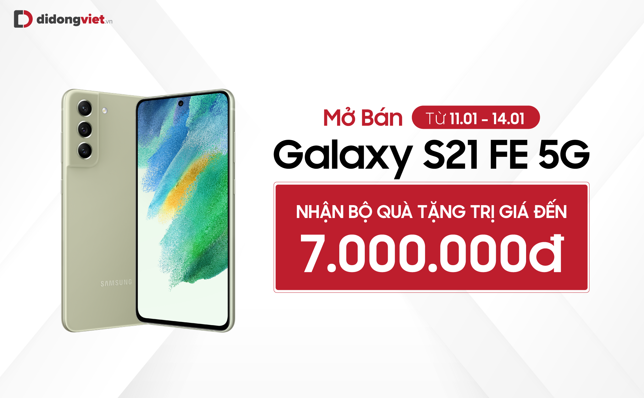 Samsung Galaxy S21 FE chính thức mở bán tại Việt Nam kèm bộ quà tặng lên đến 7 triệu đồng