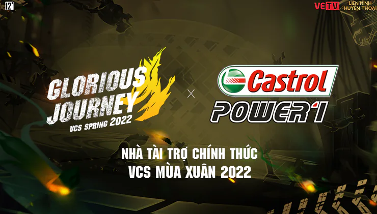 Giải đấu VCS Mùa Xuân 2022 chào đón Castrol POWER1 là nhà tài trợ chính
