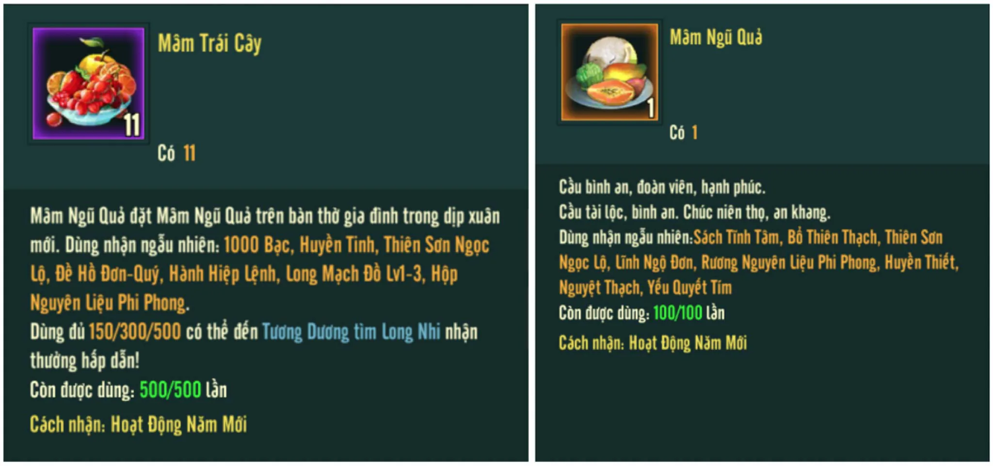 Sắm sửa Mâm Ngũ Quả, game thủ VLTK1M sẵn sàng đón Tết Nhâm Dần