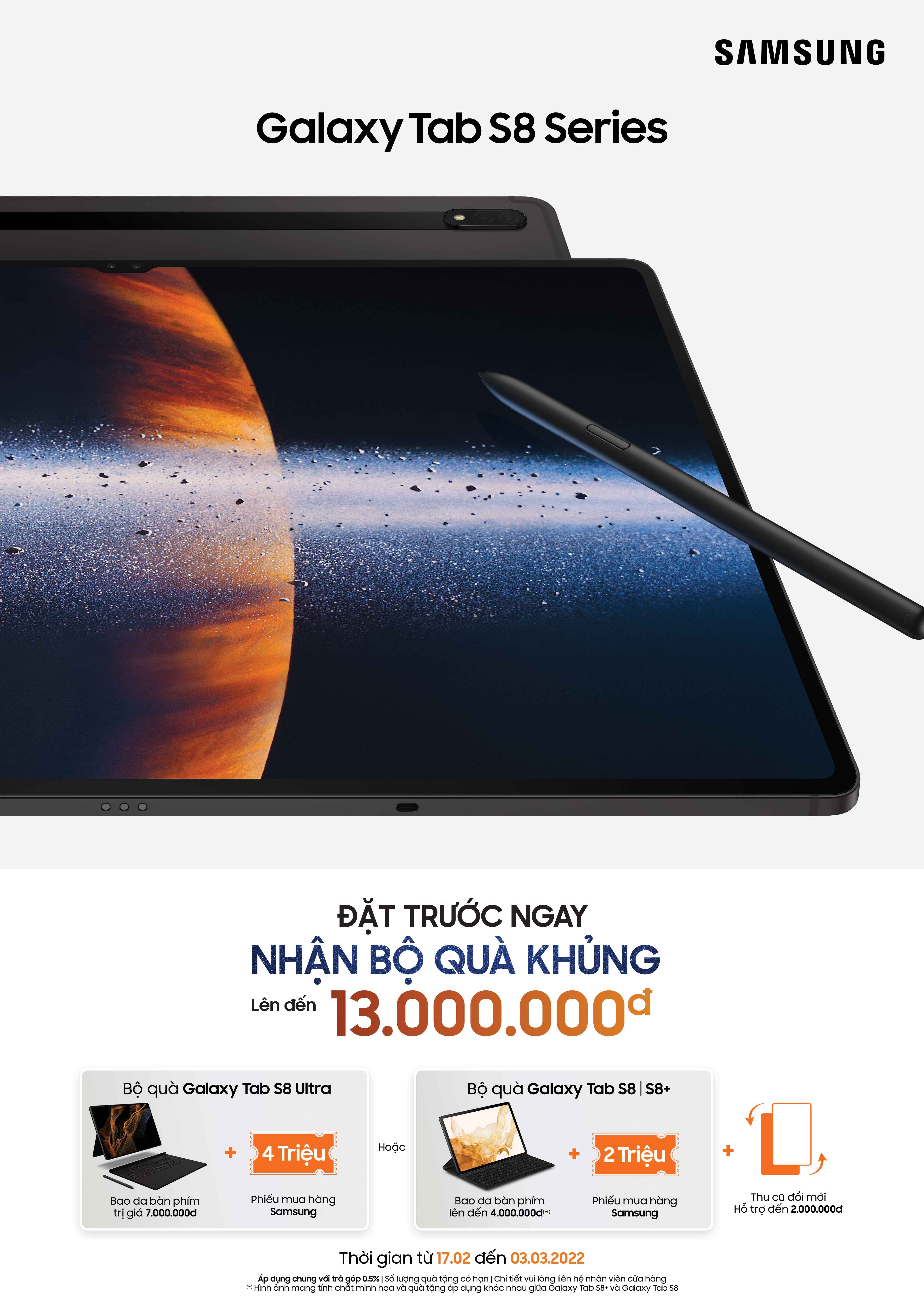 Ra mắt Galaxy Tab S8 Series tại Việt Nam, thách thức mọi khuôn khổ