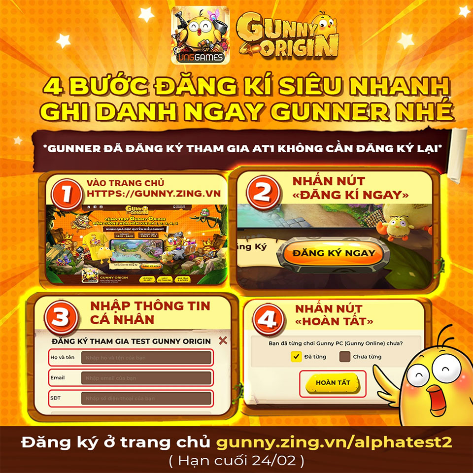 Gunny Origin mở Alpha Test 2 để game thủ trải nghiệm cường hóa đá 5 cấp