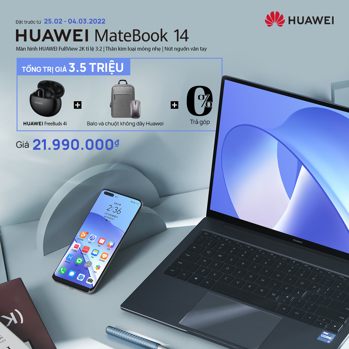 HUAWEI chính thức ra mắt laptop cao cấp đa năng MateBook 14 với thân máy kim loại