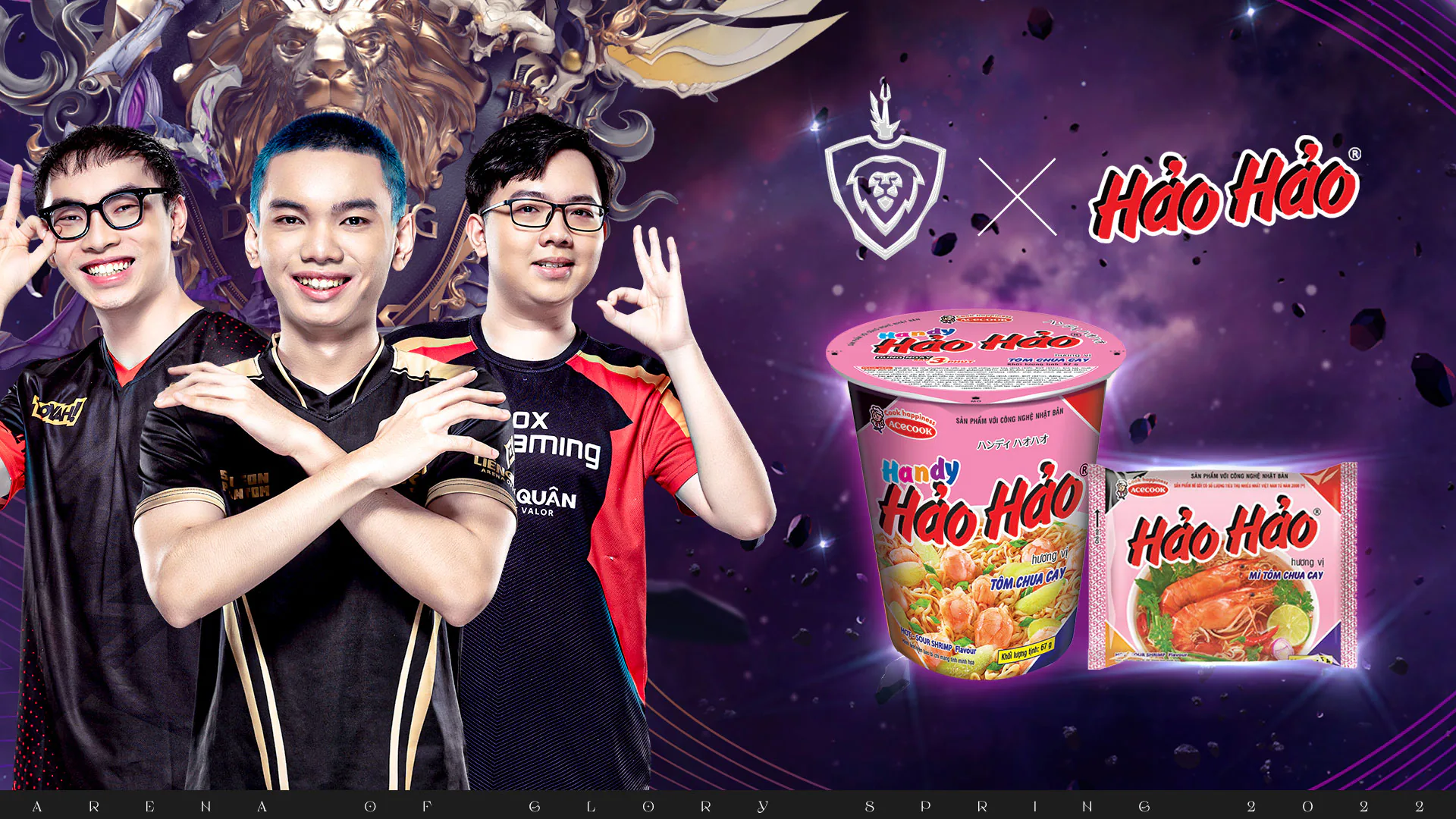 Hảo Hảo là đơn vị tài trợ chính thức tại giải đấu Đấu Trường Danh Vọng mùa Xuân 2022
