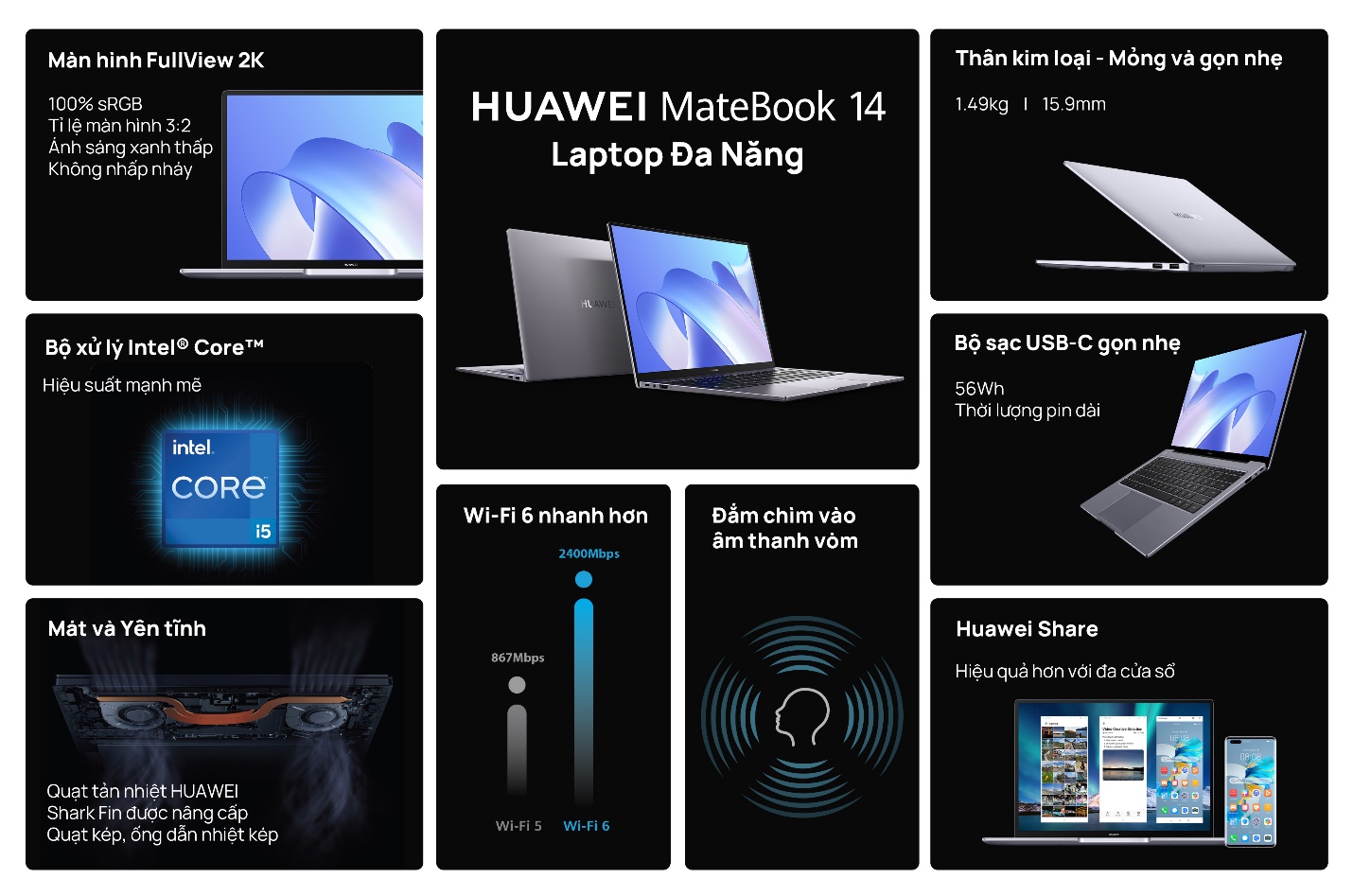 Huawei chính thức cho đặt hàng trước laptop MateBook 14 và MateBook D15