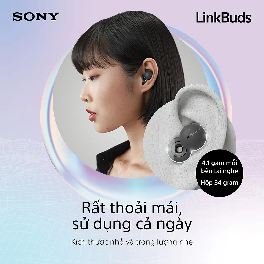 Sony ra mắt tai nghe LinkBuds với thiết kế vòng tròn mở độc đáo