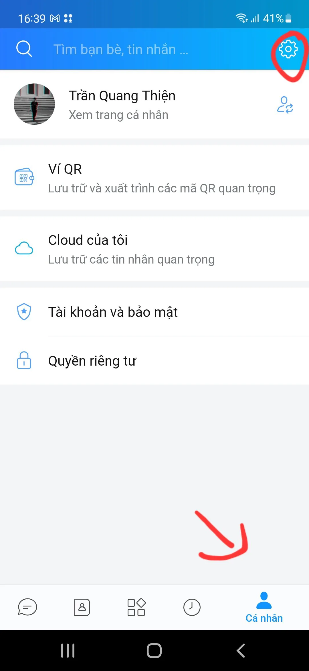 Hướng dẫn cách dùng vân tay hoặc Face ID để mở khoá ứng dụng Zalo
