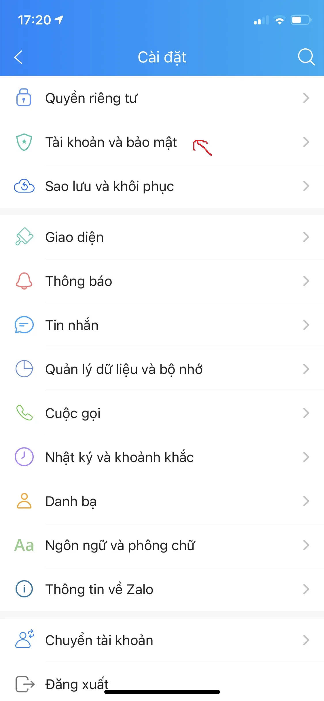 Hướng dẫn cách dùng vân tay hoặc Face ID để mở khoá ứng dụng Zalo