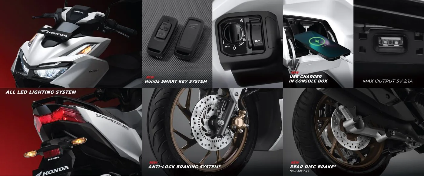Honda ra mắt Vario 160cc mới với động cơ mạnh mẽ, trang bị phanh ABS, giá từ 40.7 triệu đồng