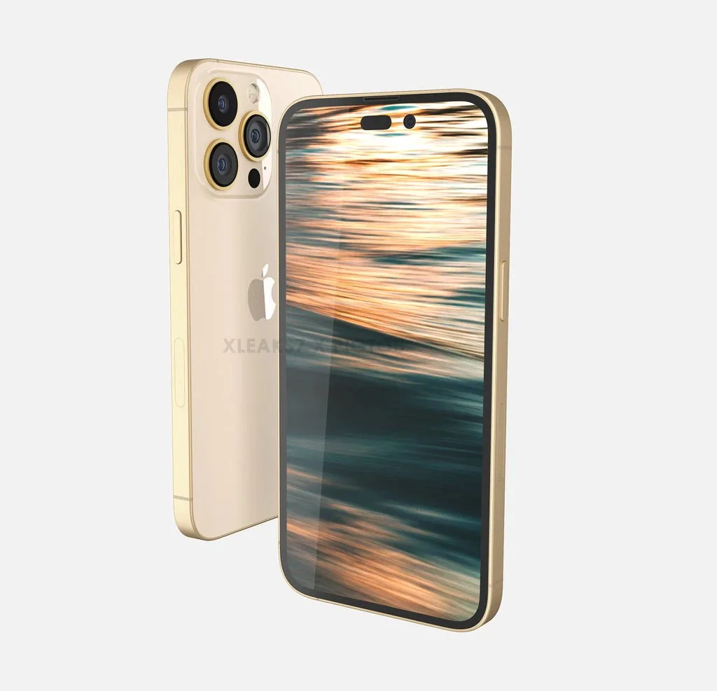 Lộ diện thiết kế iPhone 14 Pro với màu vàng sang trọng, lột xác hoàn toàn