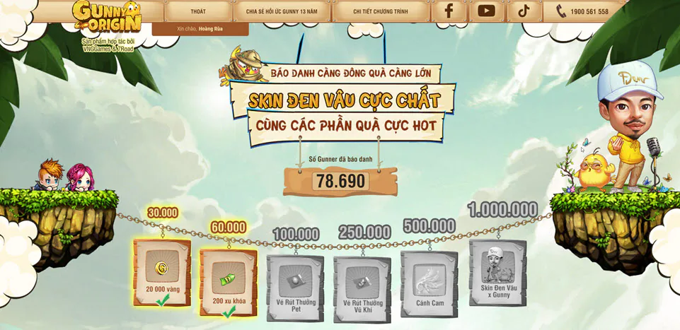 Báo danh “Sống lại cảm giác Gà” nhận Skin Đen Vâu cực chất và quà hi-tech siêu hot