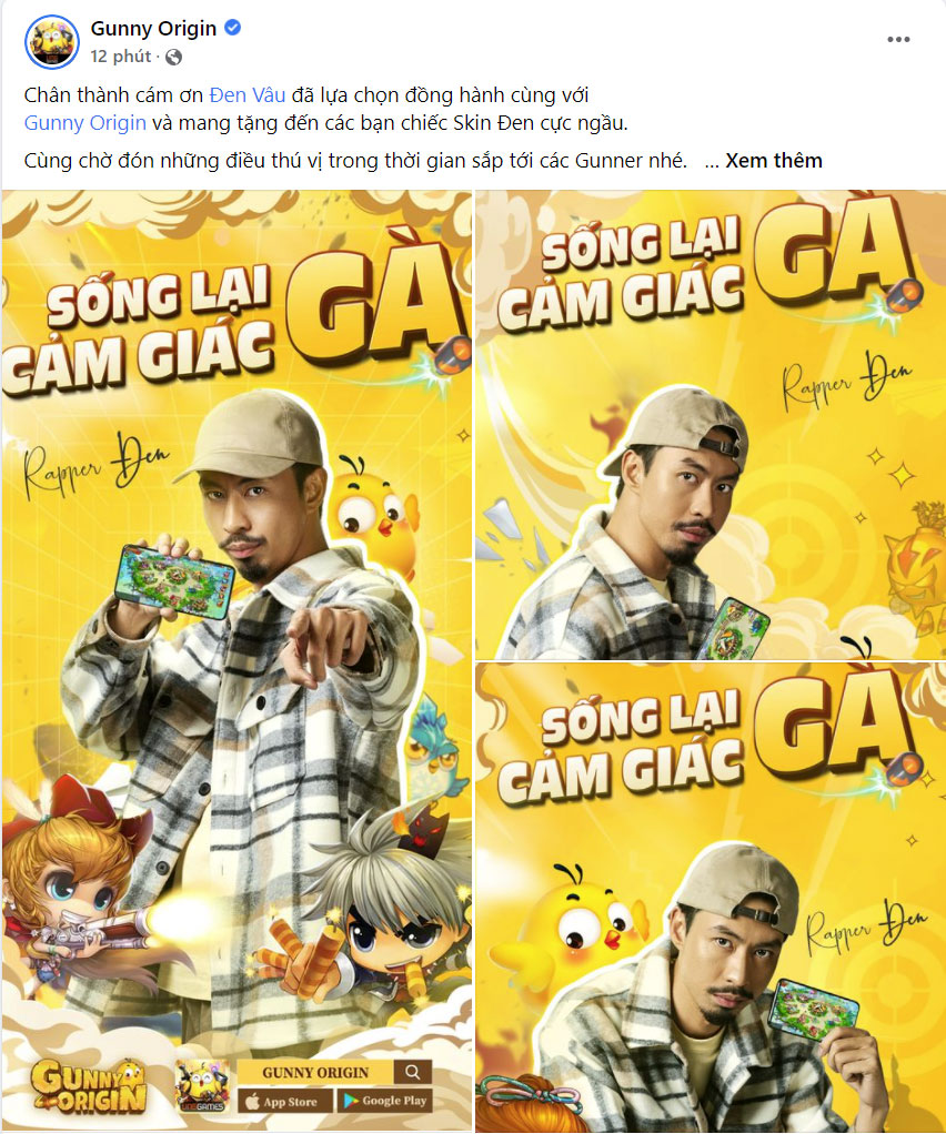 Hợp tác với Gunny Origin, Đen Vâu – rapper làng nhạc chính thức lấn sân ngành game