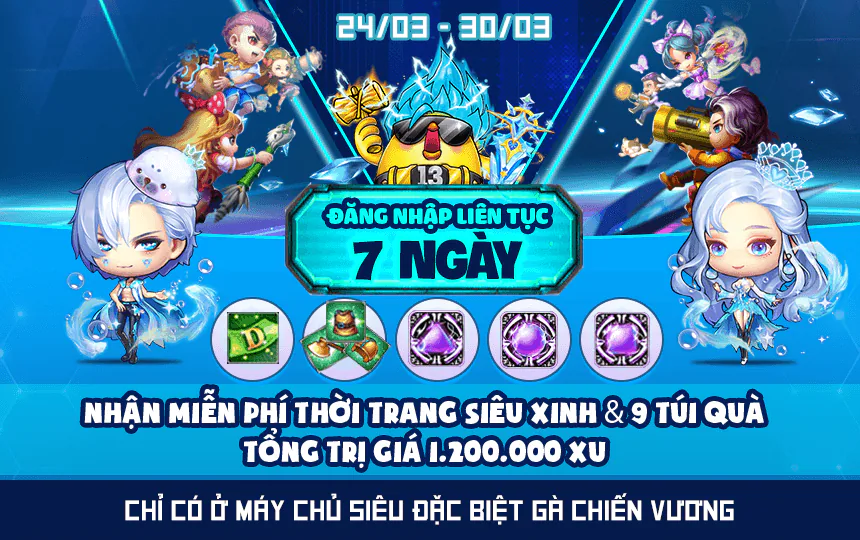 Gà Chiến Vương - Siêu máy chủ đặc biệt khiến cả xứ Gà đứng ngồi không yên vì quà tặng quá chất lượng