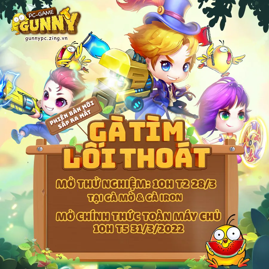 Gunny PC đang mở thử nghiệm phiên bản mới