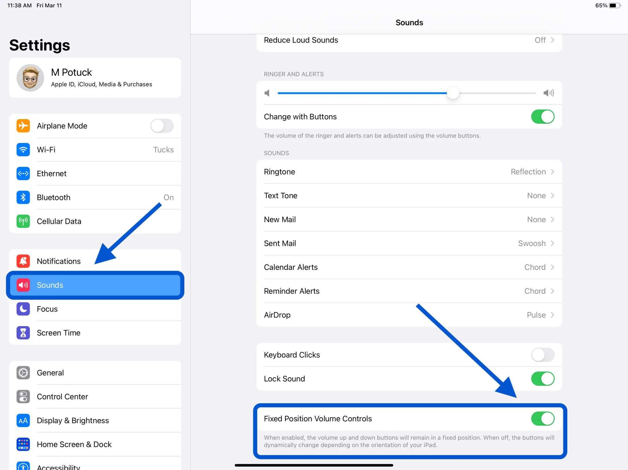 iPadOS giờ sẽ cho phép thay đổi vị trí nút tăng giảm âm lượng theo chiều màn hình